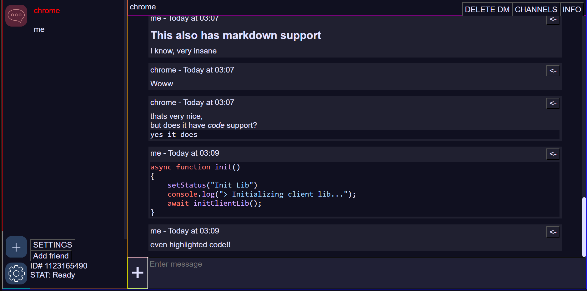 Markdown and Code Support